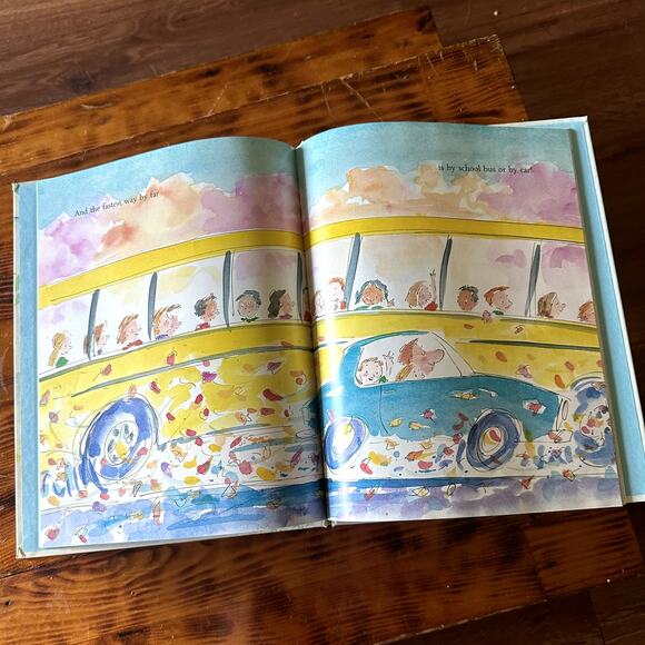 Vintage 1990 This Is The Way We Go To School Hardcover Book - Picture 4 of 8